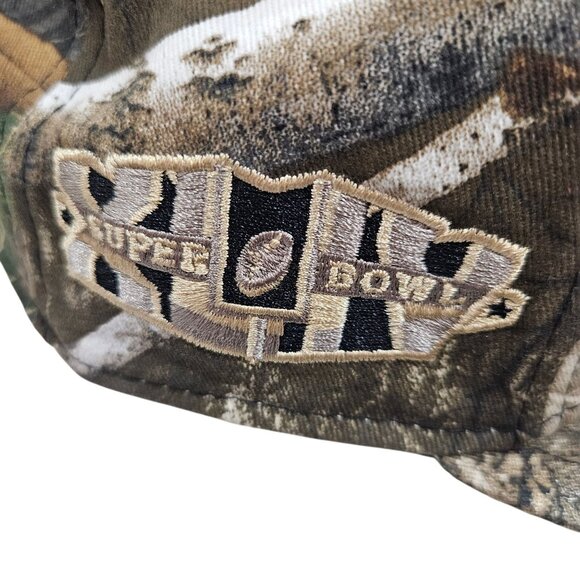 New Orleans Saints Camouflage Snapback Cap With Super Bowl Patch - Picture 5 of 9